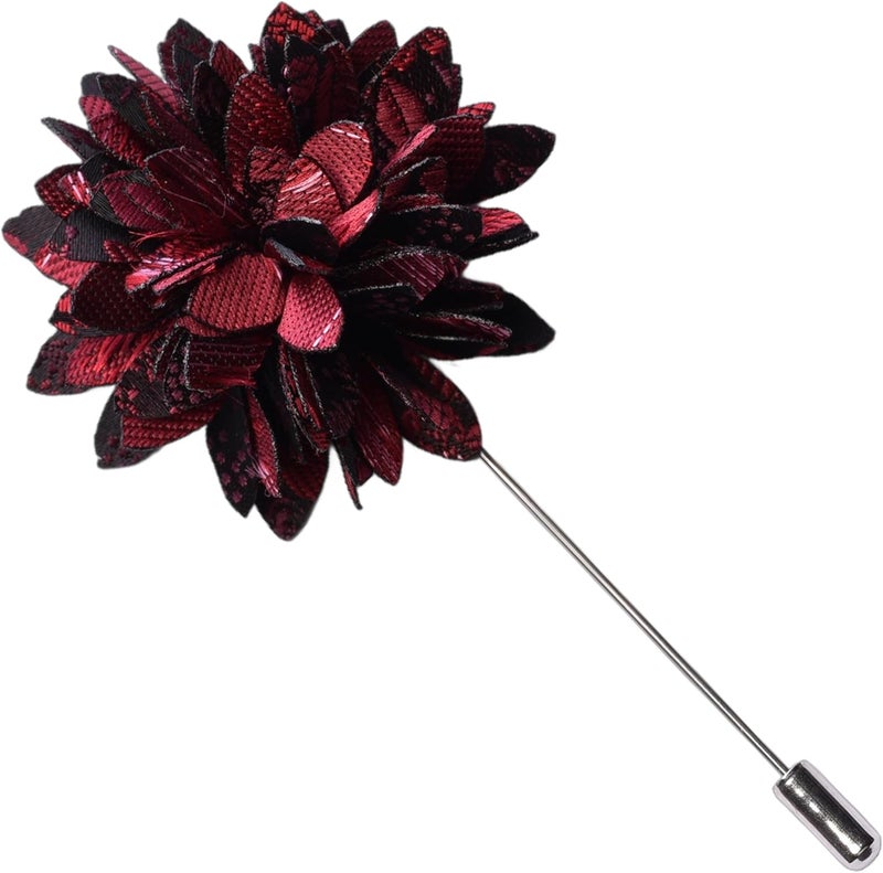 GUSLESON 3.15"（8cm） Mens Floral Tie and Lapel Pin Necktie Hankerchief Cufflinks Set for Men - Image 4